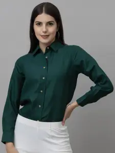 PURYS WORKSPACE Women Standard Opaque Formal Shirt