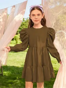 Kotty Puff Sleeve Fit & Flare Dress