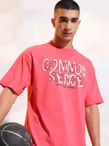 HIGHLANDER Men Typography Printed Applique T-shirt