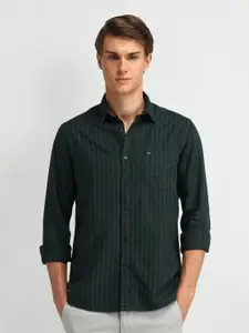 Arrow Sport Men Modern Slim Fit Opaque Striped Casual Shirt