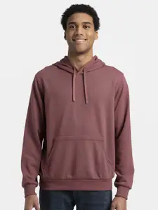 Jockey Super Combed Cotton Rich French Terry Hoodie Sweatshirt with Ribbed Cuffs-UM54
