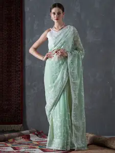 KALINI Embellished Organza Saree