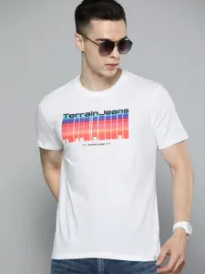 Indian Terrain Pure Cotton Printed T-shirt