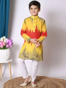 BAESD Boys Printed Regular Kurta with Pyjamas