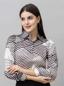 PURYS WORKSPACE Women Standard Opaque Printed Formal Shirt