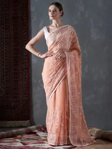 KALINI Embellished Organza Saree
