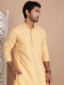 Anouk Men Floral Printed Sequinned Floral Kurta