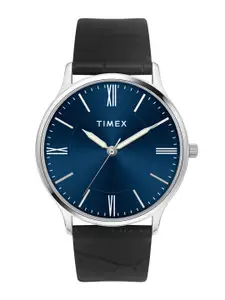Timex Men Leather Textured Straps Analogue Watch TWTG105SMU01