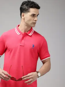 U.S. Polo Assn. Pure Cotton Slim Fit Polo Collar T-shirt