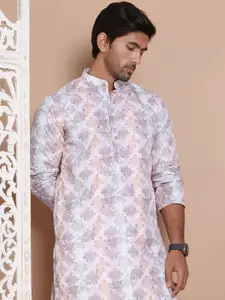 Anouk Men Floral Printed Sequinned Kurta