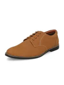Auserio Men Leather Lace-Ups Formal Derbys