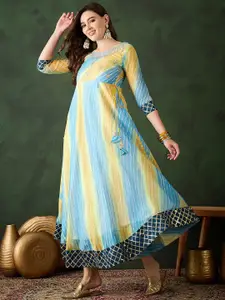 Sangria Floor Length Maxi Ethnic Dresses