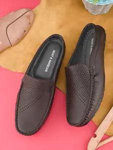 Mast & Harbour Men Woven Design PU Mules