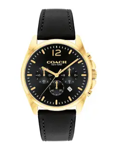 Coach Men Greyson Dial & Leather Straps Analogue Watch 14602631