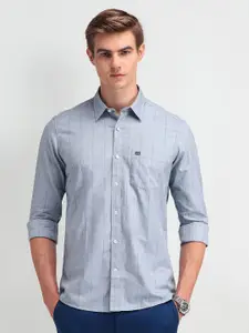 Arrow Sport Men Modern Slim Fit Opaque Striped Casual Shirt