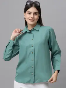 PURYS WORKSPACE Women Standard Opaque Formal Shirt