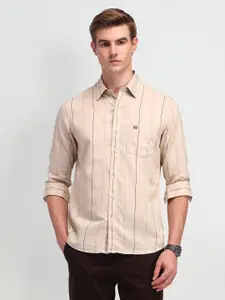 Arrow Sport Men Modern Slim Fit Opaque Striped Casual Shirt