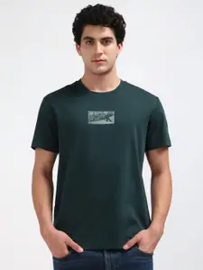 Calvin Klein Jeans Men Abstract Printed Round Neck Cotton T-shirt