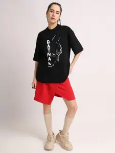 Leotude Women Graphic Printed Oversized T-shirt