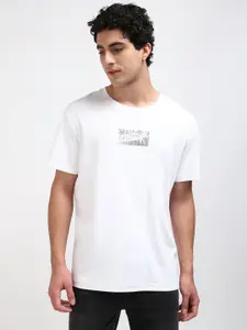 Calvin Klein Jeans Men Typography Printed Round Neck Cotton T-shirt