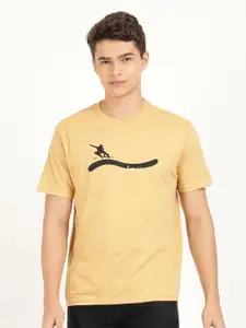 Lee Men Printed Round Neck Cotton T-shirt