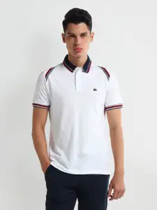 Arrow Men Solid Polo Collar Cotton T-shirt