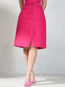 Virgio Cotton Stretch Drill Slit Skirt