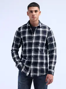 Flying Machine Men Classic Opaque Checked Casual Shirt