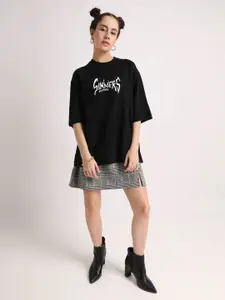 Leotude Women Printed Oversized T-shirt