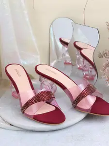 Mochi Embellished Block Pumps