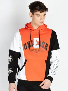 Status Quo Men Colourblocked Hooded Sweatshirt