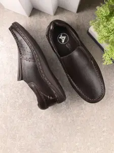 Auserio Men Leather Slip-Ons Formal Shoes