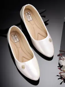 NATSHUZ Women Solid Ballerinas Flats