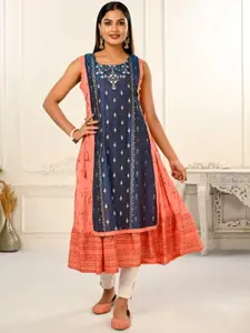 JIVORA  Printed Flared Kurta