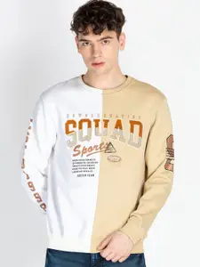 Status Quo Men Colourblocked Sweatshirt