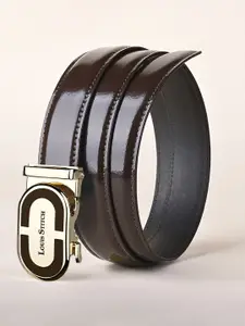 LOUIS STITCH Premium VT Leather Men Auto Lock Buckle Belt