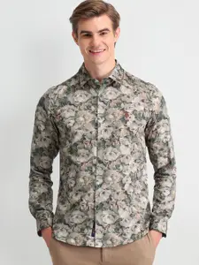 U.S. Polo Assn. Denim Co. Men Slim Fit Floral Opaque Printed Casual Shirt