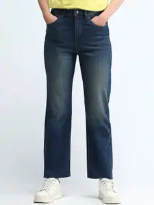 U.S. Polo Assn. Women Women Straight Fit High-Rise Light Fade Stretchable Jeans