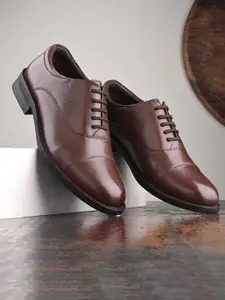 Auserio Men Leather Formal Oxfords