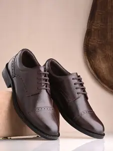 Auserio Men Leather Formal Derbys