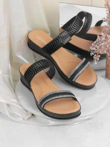 Metro Embellished Stiletto Peep Toes