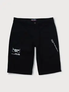 Gini and Jony Boys Typography Printed Shorts