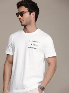 Calvin Klein Jeans Brand Logo Printed Pure Cotton T-shirt