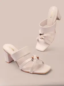 Lavie Party Block Sandals with Buckles