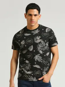 Pepe Jeans Maddox Conversational Printed Round Neck Pure Cotton Slim Fit T-shirt