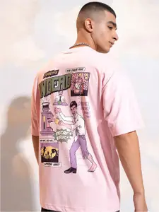 HIGHLANDER Men Biker Printed Applique T-shirt