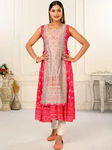 JIVORA  Printed Flared Kurta