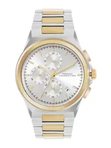 French Connection Men Patterned Dial & Stainless Steel Analogue Watch FCH02TM