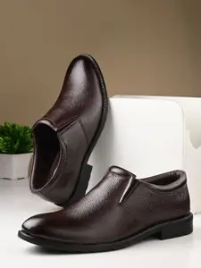 Auserio Men Leather Formal Slip-On Shoes