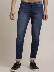 Turtle Men Narrow Tapered Fit Light Fade Stretchable Jeans